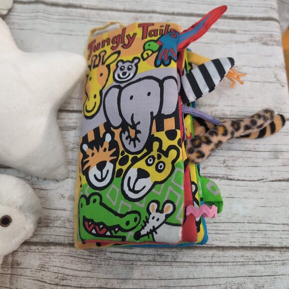 Jellycat Lot of 3 - Owl and Star Musical Pull,  Jungly Tails,  bunny sooter - Picture 2 of 5